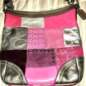 Coach Holiday Patchwork Shoulder Bag